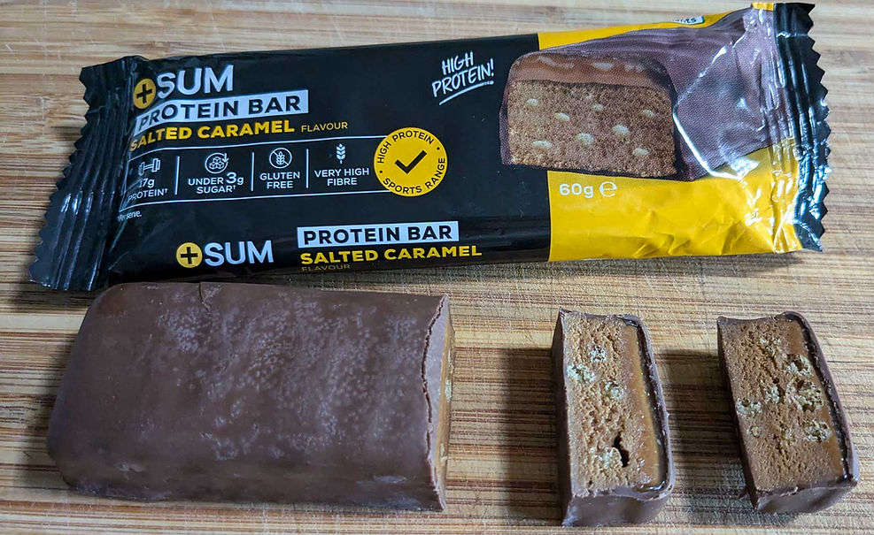 +SUM Protein bar cut open
