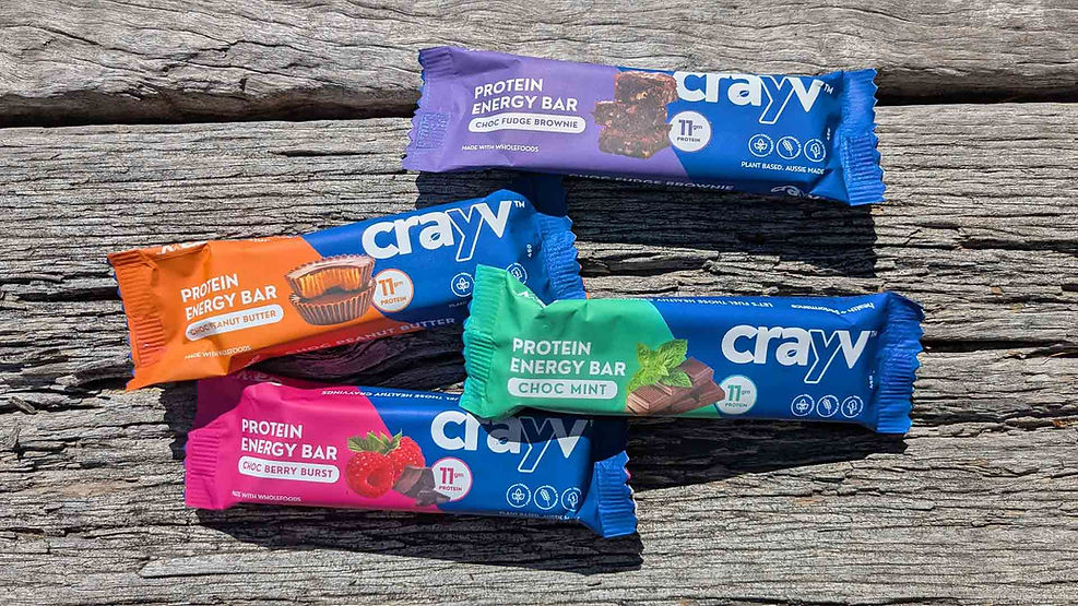 CRAYV Protein Bar flavours