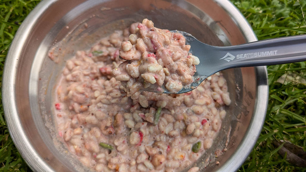 radix strawberry breakfast on spoon