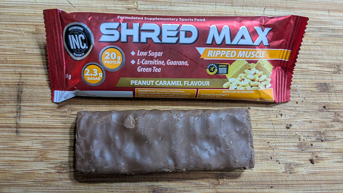 INC Shred Max Peanut Caramel Protein Bar