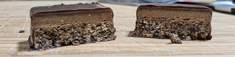 cross section of CLIF Builders protein bar
