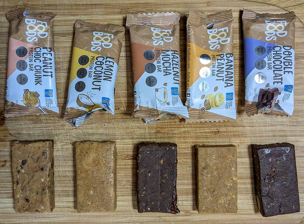 Fodbods protein bars