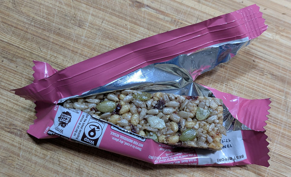 Nice & Natural Whole Seed Cranberry & Raspberry Protein Bar.