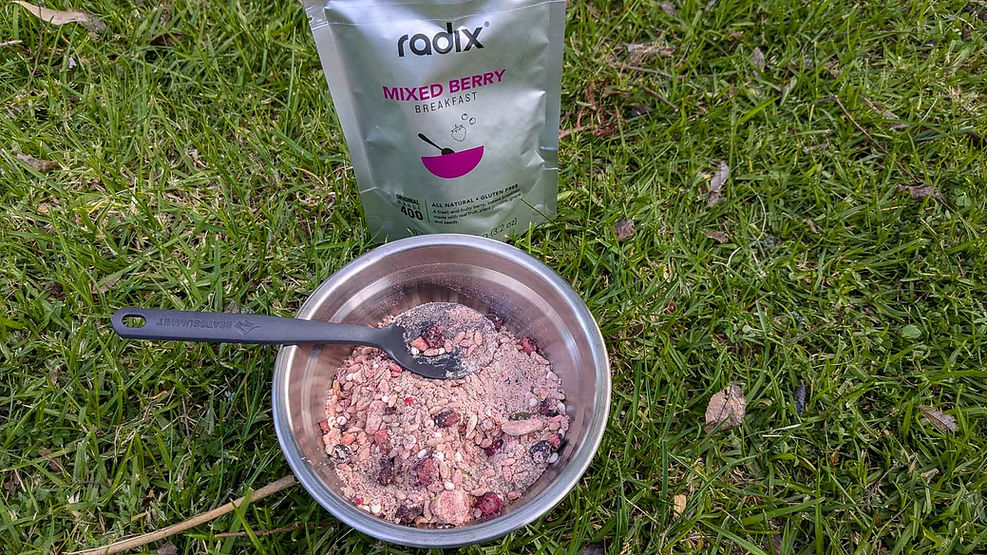 dry mixed berry brekky in bowl 