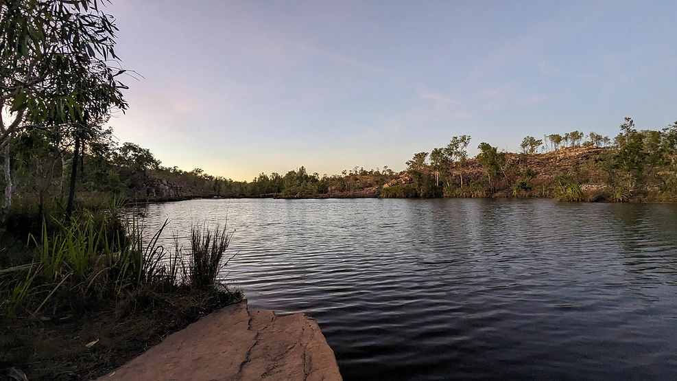 mildly good sunrise on Jatbula Trail