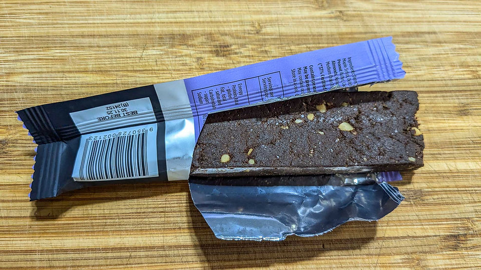 Tropeaka Protein Bar Choc Brownie unwrapped