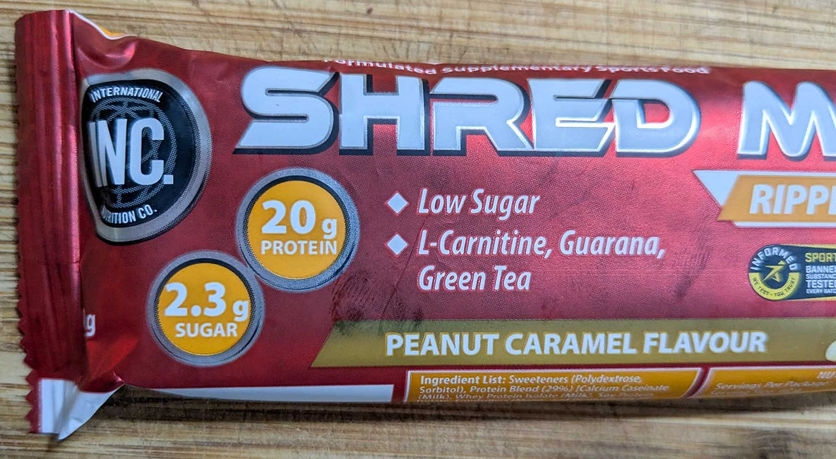 INC Shred Max Peanut Caramel Protein Bar