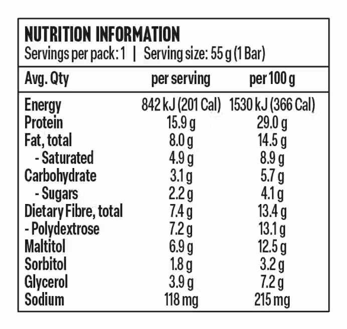 Team Nutrition Salted Caramel Crunch Protein Bar