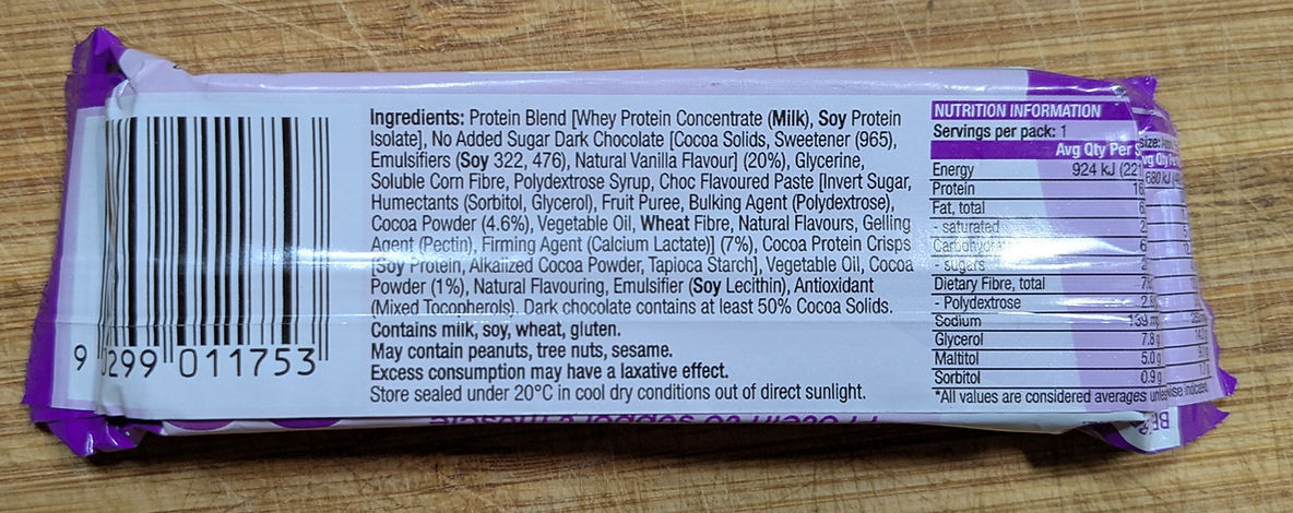 28Go Go BarTriple Choc Protein Bar