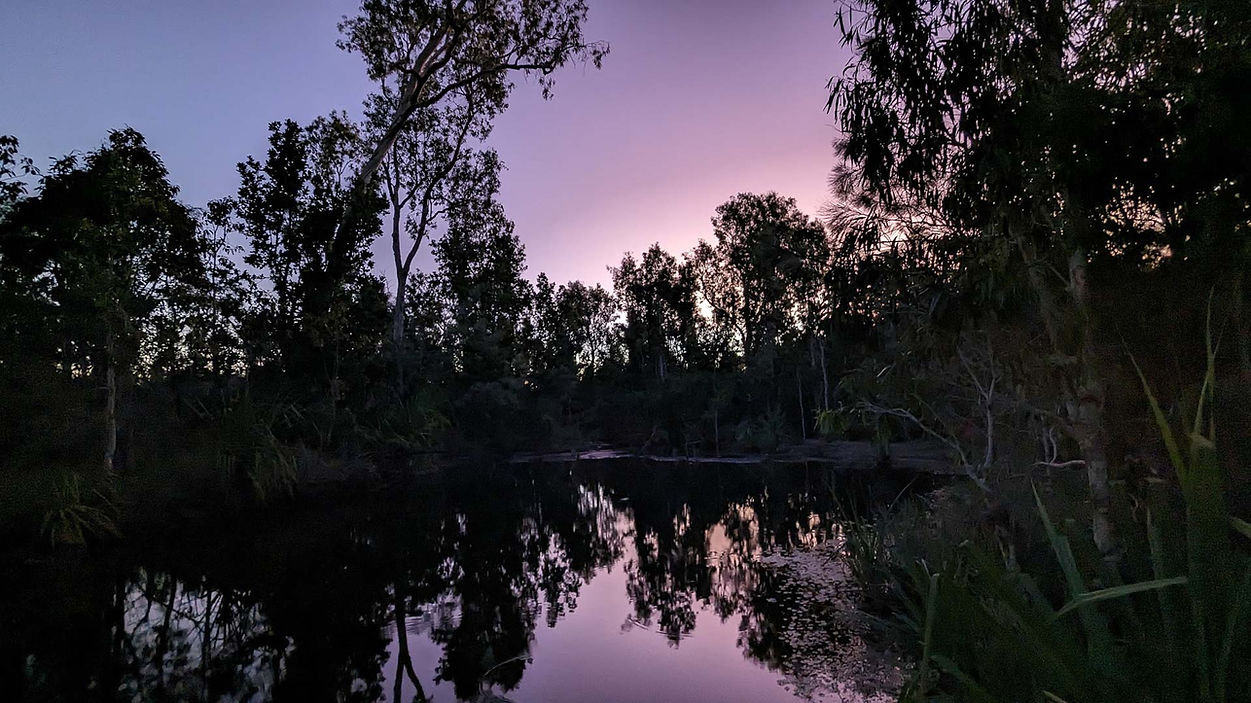 purple sunset on the Jatbula Trail