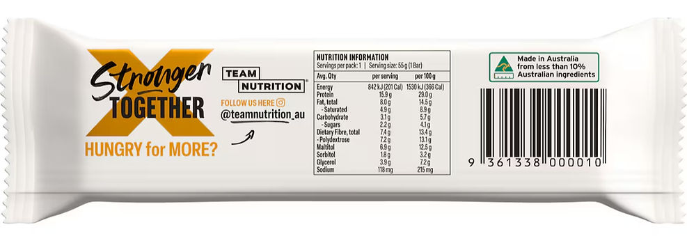 Team Nutrition Salted Caramel Crunch Protein Bar