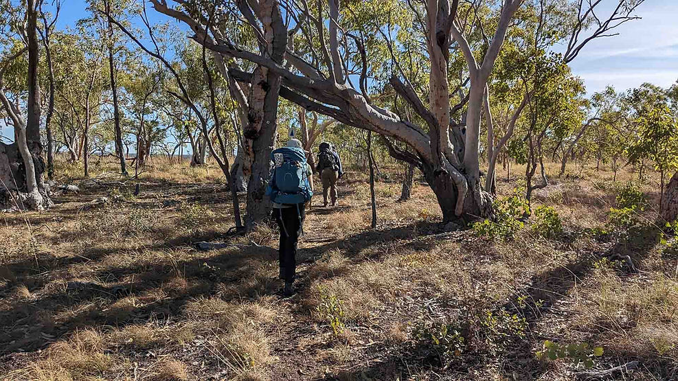 Two hikers on the Jatbula Trail