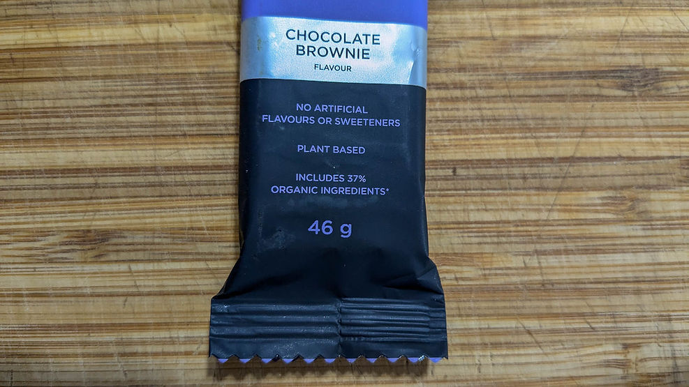 Tropeaka Protein Bar Choc Brownie nutritional claims